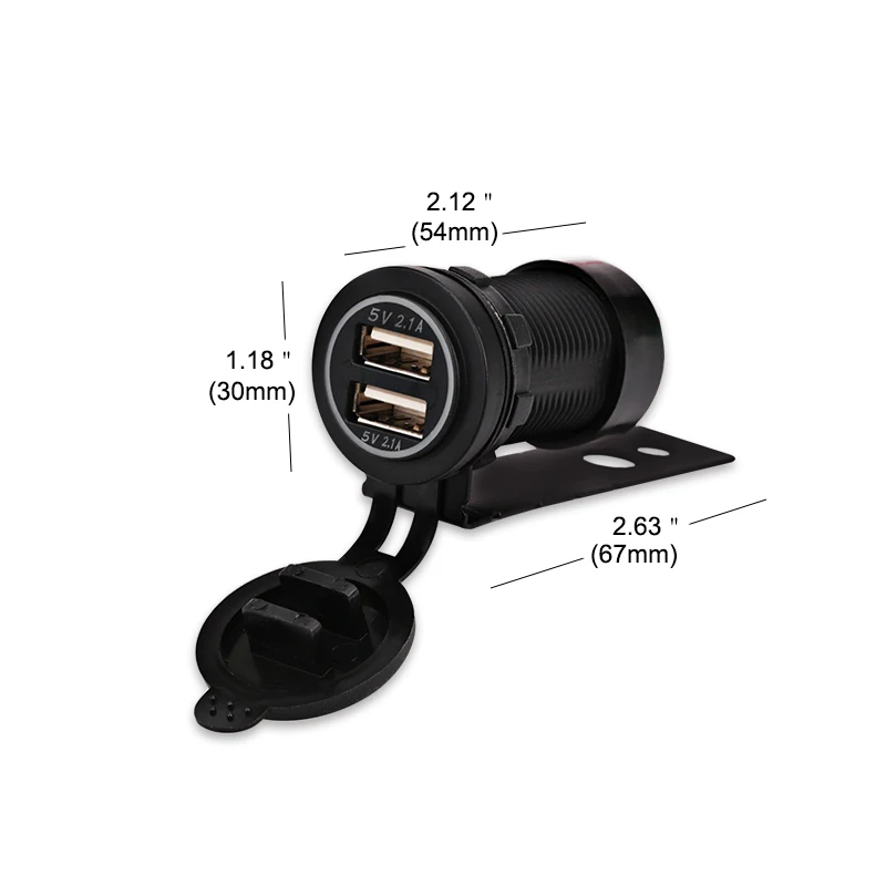 С монтажной подставкой универсальное автомобильное зарядное устройство mini type USB