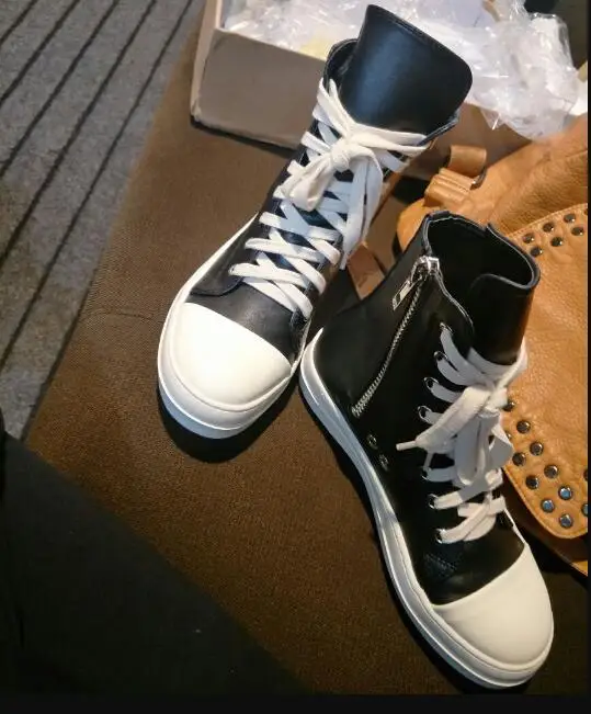 Женские повседневные Черные кроссовки Xgravity до середины икры на плоской подошве