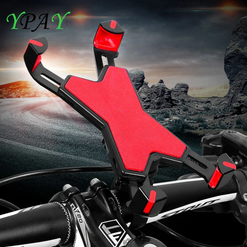

YPAY 360 Degree Rotation Bicycle Motorcycle Phone Holder Mount Bike Handlebar Rearview 4.5-7.1 inch Phone Bike GPS Bracket mount