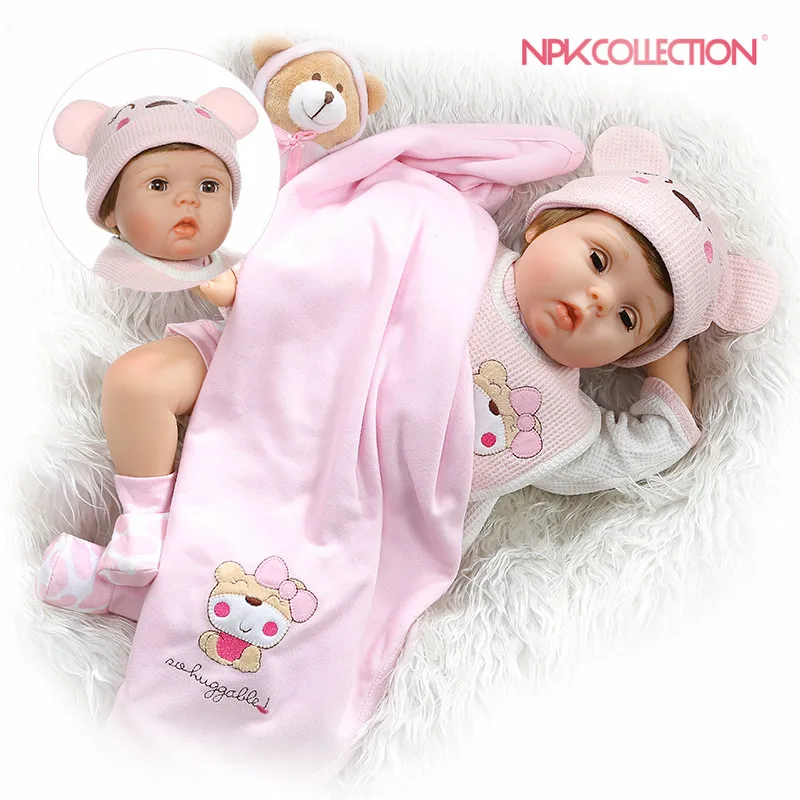 Кукла младенец NPKCOLLECTION Мягкая силиконовая 55 см|Куклы| |