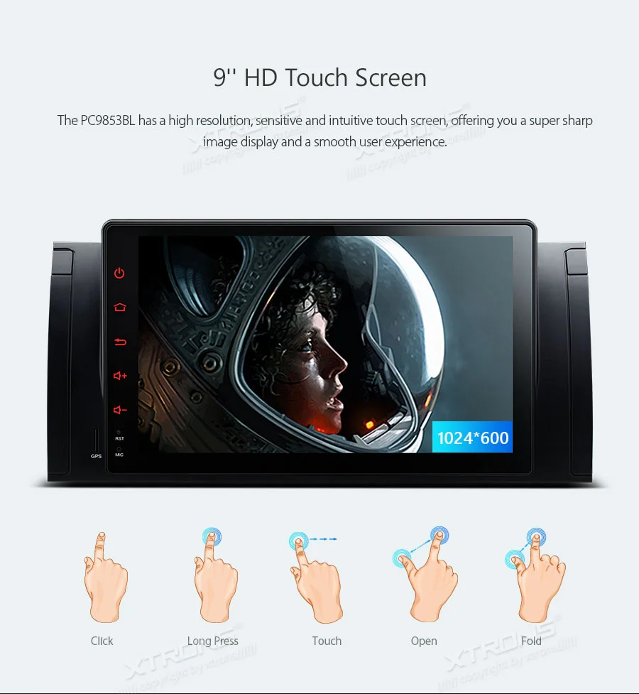 Top 9" Quad Core CPU Android 8.1 Oreo OS Car Multimedia Navigation GPS Radio for BMW X5 E53 1999 2000 2001 2002 2003 2004 2005 2006 6 Top 9" Quad Core CPU Android 8.1 Oreo OS Car Multimedia Navigation GPS Radio for BMW X5 E53 1999 2000 2001 2002 2003 2004 2005 2006 6