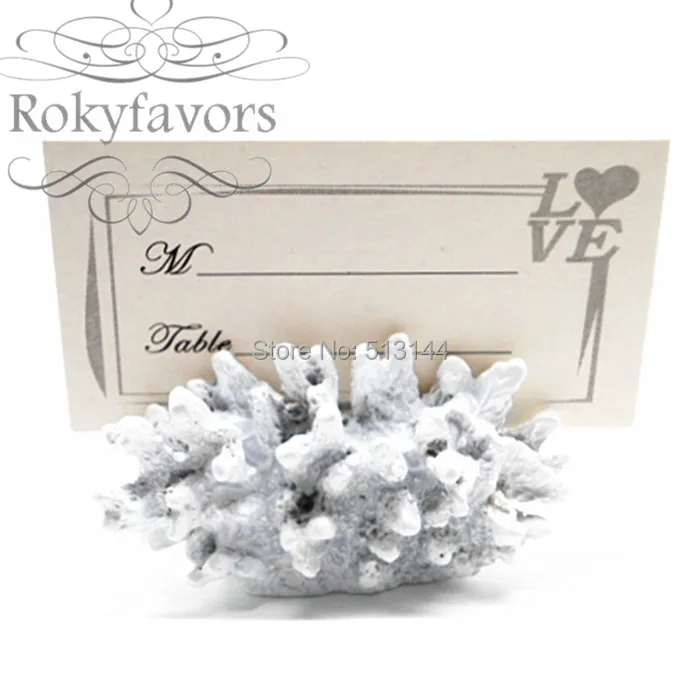 free shipping 120pcs "seven seas" coral place card photo holder beach theme wedding favors party table decor idea note holder holder wedding holder photoholder card aliexpress free shipping 120pcs "seven