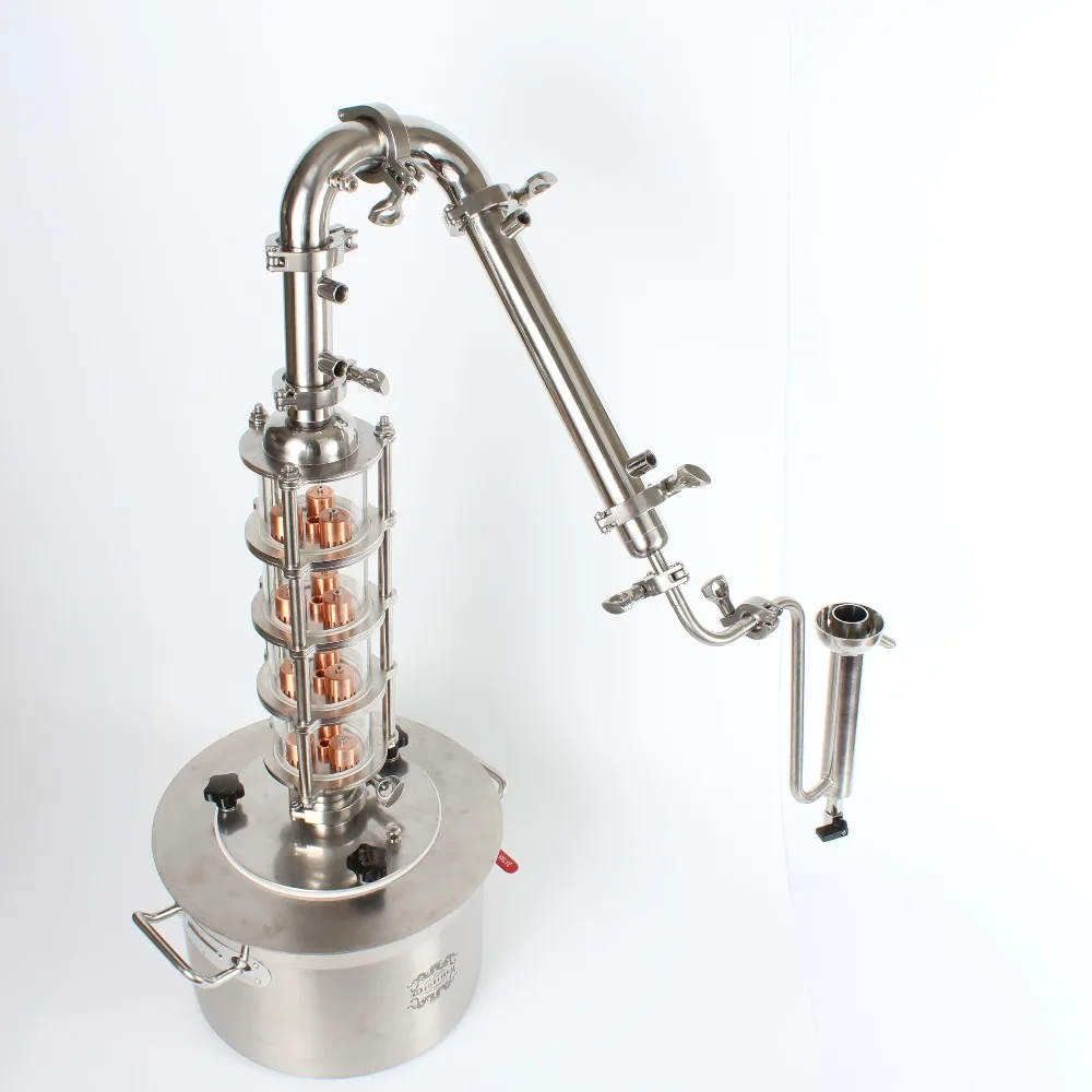 Тройной зажим для дистиллятора из нержавеющей стали 304 с постоянным измерением