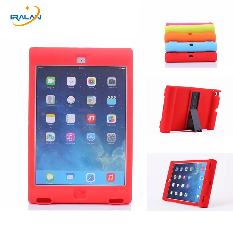 2017 New Shockproof Loudspeaking Kids Protection Silicon Case For Apple Ipad 2 3 4 9.7 inch Tablet Stander Back Cover+Film+Pen apple-ipad-case : image 2017 New Shockproof Loudspeaking Kids Protection Silicon Case For Apple Ipad 2 3 4 9.7 inch Tablet Stander Back Cover+Film+Pen apple-ipad-case