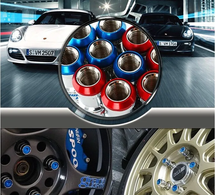 Анти кражи Аутентичные ФОРМУЛА колеса стопорные гайки M12X1.5 ЖЕЛУДЬ Rim закрытым с