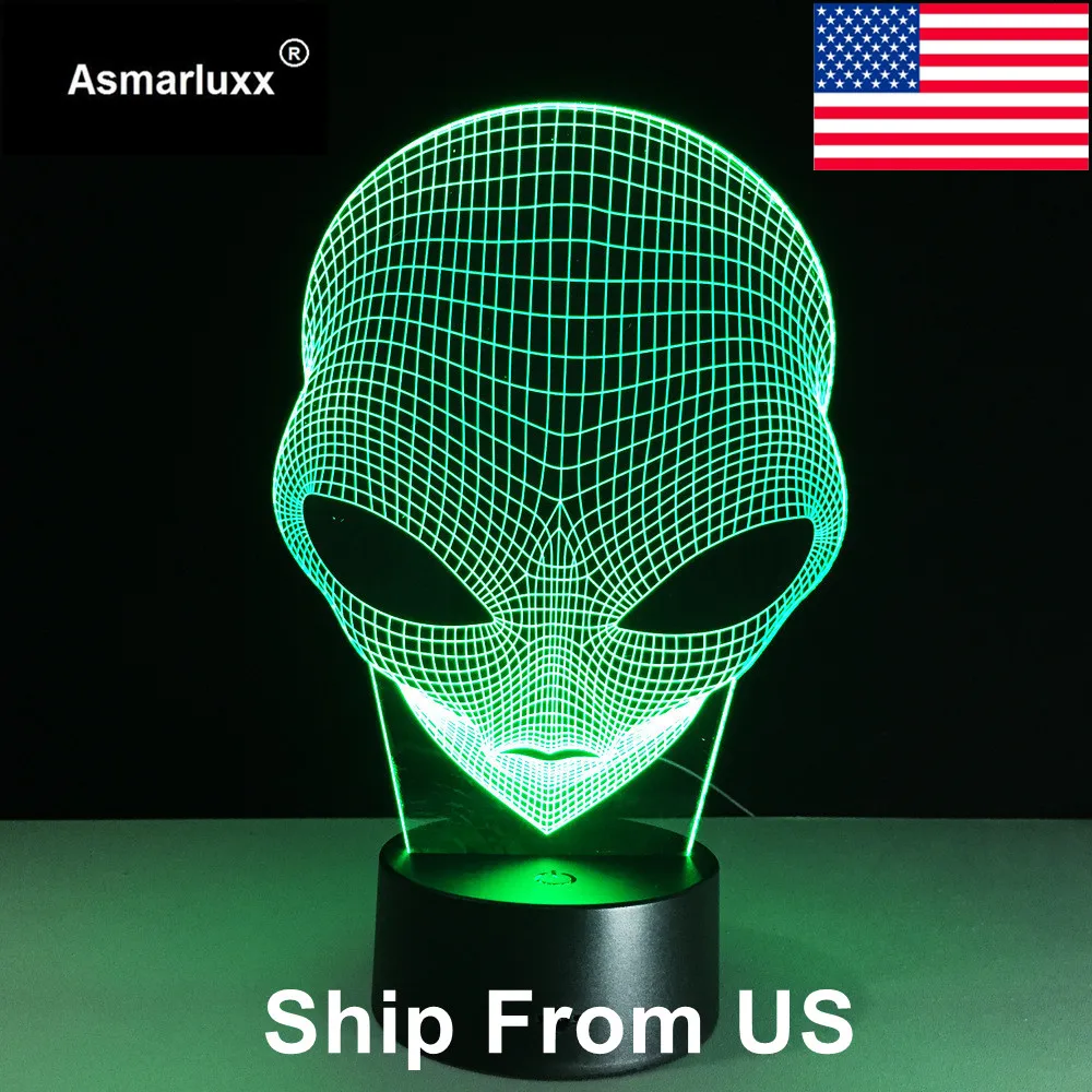 Asmarluxx Alien 3D led Lamp0006