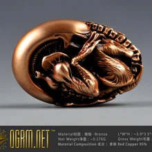 OGRM бронза 925 Серебро Изысканный AVP форме яйцо инопланетян Su 2,0 Статус в сейчас