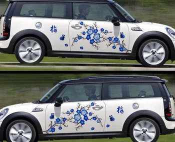 

Chinese Ink Flower Car Styling Whole Body Car Stickers Waterproof Vinyl Fresh Customize for your vehicle