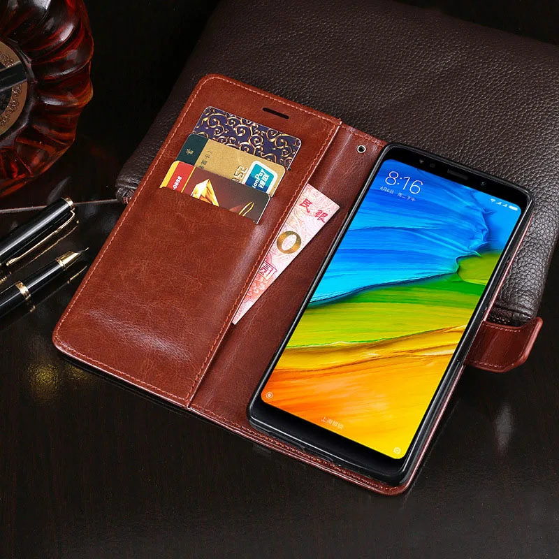 

Case Xiaomi Redmi 5 Plus Case Anti-knock PU Leather Flip Cover For Xiaomi Redmi 5 5A Wallet Case Phone Cover