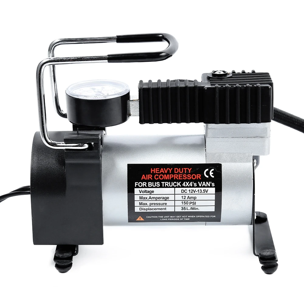 

12V Car Electric Inflator Pump Single-cylinder Air Compressor with Tyre Pressure Monitor