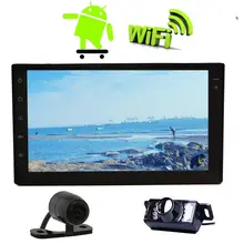 With Backup/Front Camera Android 6.0 Car gps Stereos Autoradio in Dash 2 din Autoradio Bluetooth GPS Navigation Headunit WIFI