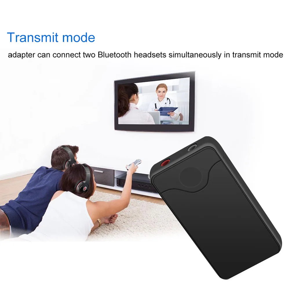 

Bluetooth Transmitter Receiver Wireless Adapter With 3.5MM Audio Cable for TV JLRL88