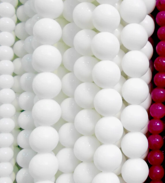 

Free Shipping Natural Stone White Coral Round Beads 15" Strand 4 6 8 10 12MM Pick Size For Jewelry Making
