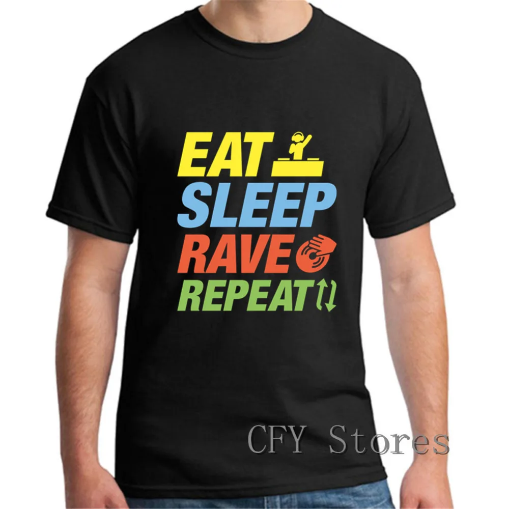 Eat Sleep Rave Repeat T-Shirt Homme