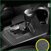 Para a Toyota RAV RAV4 4 2016 2017 Movimentação Da Mão Esquerda Tampa Do Painel de Engrenagem de aço Inoxidável Guarnição Auto Acessórios Do Carro Styling adesivo