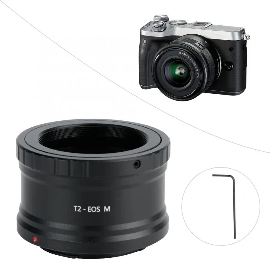 Объектив телескопа T2 для Canon беззеркальных Камера переходное кольцо M42* 0,75 для цифровой однообъективной зеркальной камеры Canon EOS M