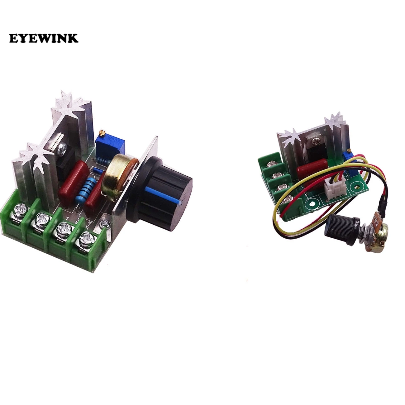 Negro Buena calidad 2000W CA 220 V SCR Regulador de voltaje electr/ónico Controlador de control de velocidad Regulador de termostato M/ódulo