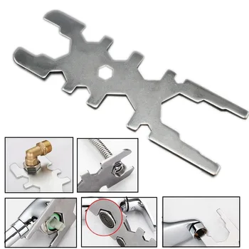 

Bathroom Universal Spanner Hand Tool Wrench Shower Faucet Hose Nut Valve Core Service Tool HY28