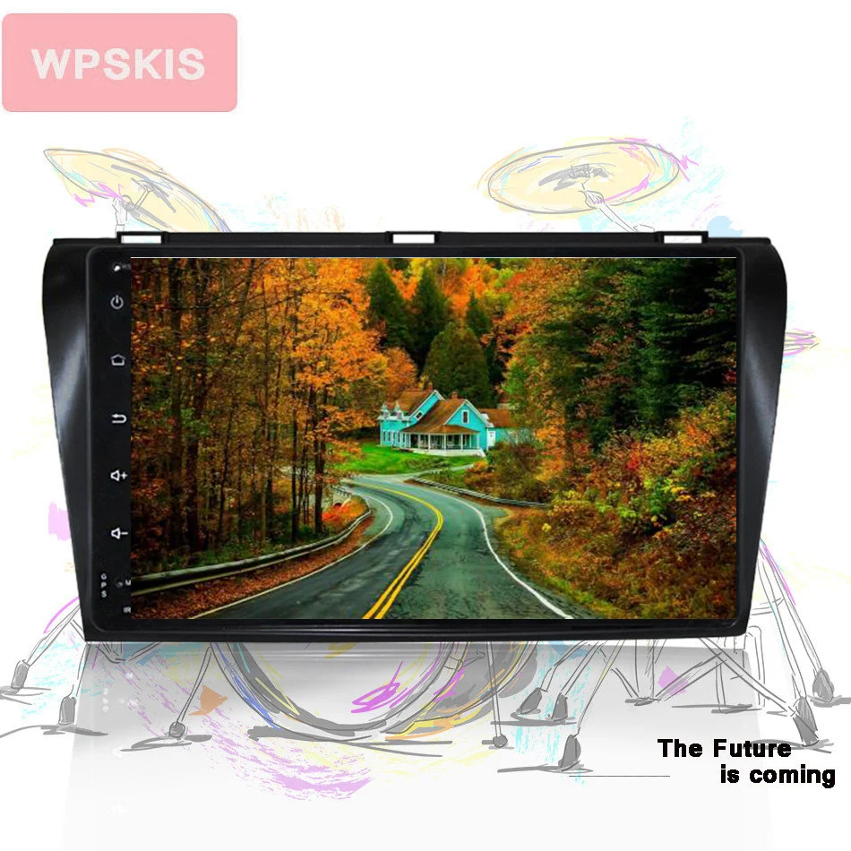 Perfect HD Android 9.0 4GB RAM Car DVD Player GPS Map RDS Radio wifi DVR camera OBD2 Bt For Mazda 3 03-2005 2006 2007 2008 2009 Headunit 1