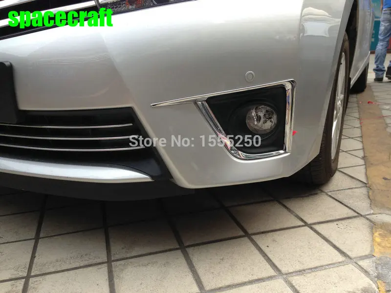 

Auto chrome accessories,front fog light cover lamp bazel trim for toyota corolla 2014 2015 2016 ,ABS chrome,car accessories