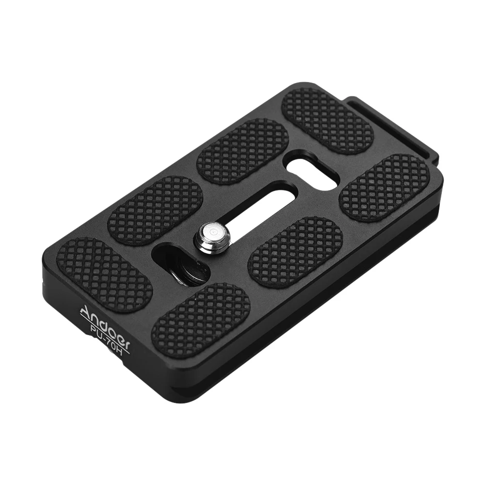 Andoer PU-50H/70 H быстрый выпуск QR пластина 70 мм 50 мм с петлей крепления для Arca Швейцарский штатив шаровая Головка