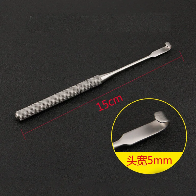 Stainless steel beauty plastic equipment fine eye bag hook eyelid pull hook type double claw double eyelid surgery tool - Цвет: G