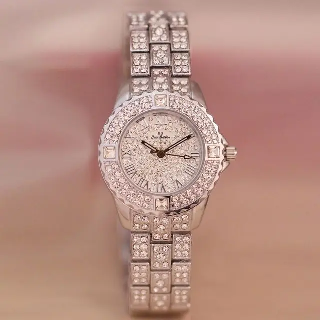 

New fashion luxury Rhinestone high-end women's watches party gifts birthday gifts manufacturer direct sales wholesale
