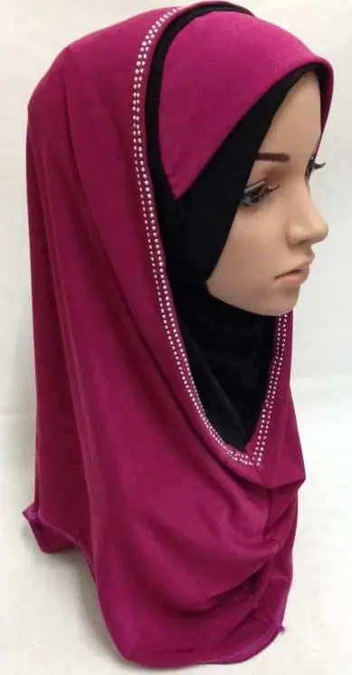 

10pcs/Lot Newest 2016 HOT ITY mateiral islamic scarf hijab beading BIG LONG MUSLIM one piece HIJAB