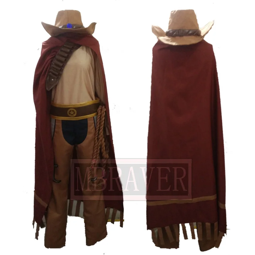 

LOL Yasuo Western Cowboy Uniforms Cosplay Costume Custom Made