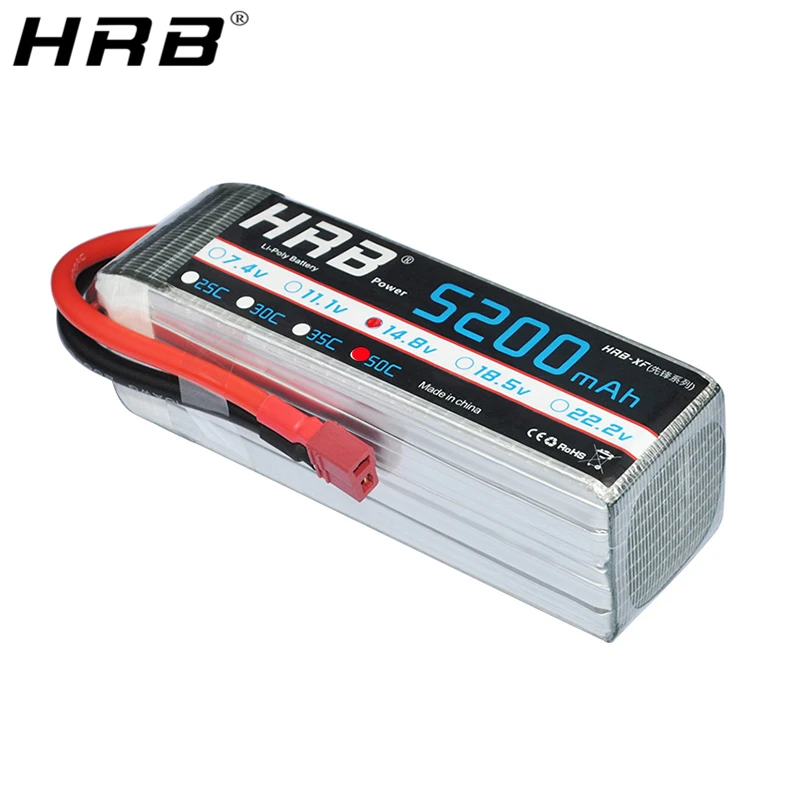HRB 14 8 V Lipo батарея 4S 5200mah T Deans XT60 XT90 EC5 TRX для гоночных самолетов 4WD автомобиль монстр