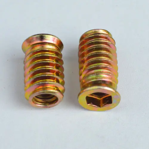 M6 M8 M10 Allen Flat Inner and Outer Thread Nuts Furniture Embedded