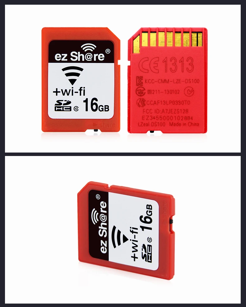 Original EZ share Memory SD wifi 32gb 16G wireless share card Class 10 64g 128g for canon/nikon/sony card Free card reader canon memory card