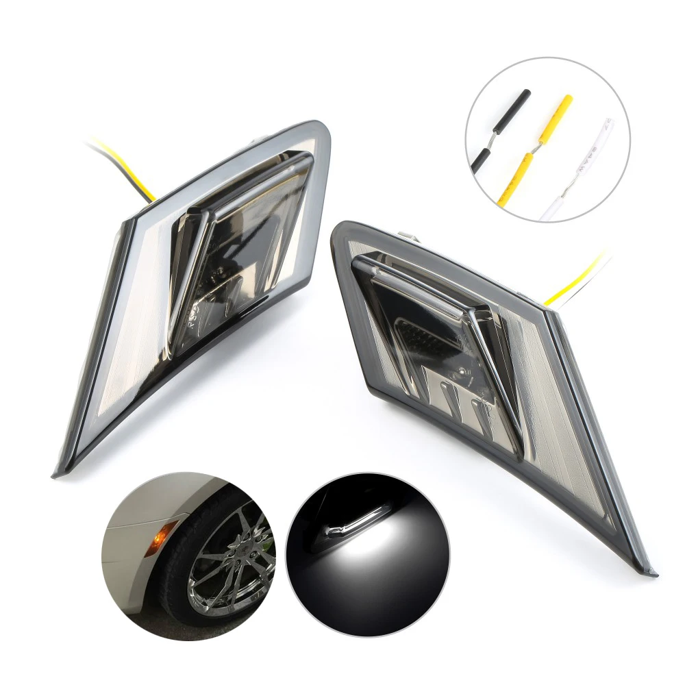 

2 Pieces car Side light led lamp For 2013-up Scion FR-S Subaru BRZ for Toyota 86 GT White/Amber Daytime Runing Lights