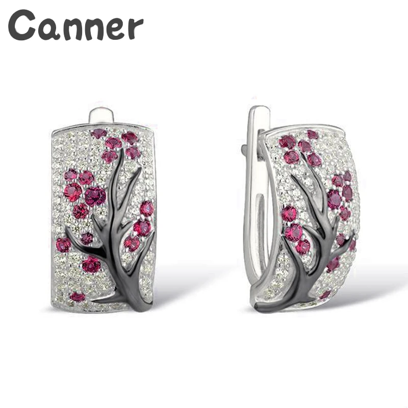 

Canner Big Rhinestone Hoop Earrings For Women Tree Earrings Round Circle Earings Fashion Jewelry 2019 Statement Earrings Gift A4