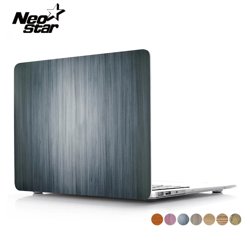 Full Wood Grain Case For Macbook Air Pro Retina 11 12 13 15 Laptop Hard Shell Cover For Apple