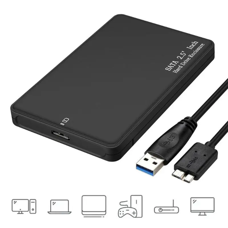 USB 3,0 HDD Caddy Корпус 2,5 дюймов SATA SSD мобильный диск ящики жесткий диск для ноутбука 2,5 hdd case3.0 hdd корпус для Windows/Mac