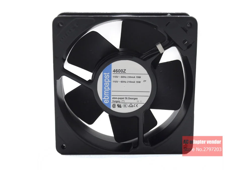 EBM Papst Tubeaxial вентилятор 120*120*38 мм 115VAC 4600Z|tubeaxial fan|fan 120120 fan |