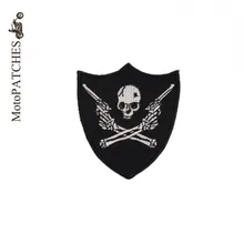 Нашивки для мотоциклистов для куртки, жилет с двумя пистолетами, нашивки с вышивкой