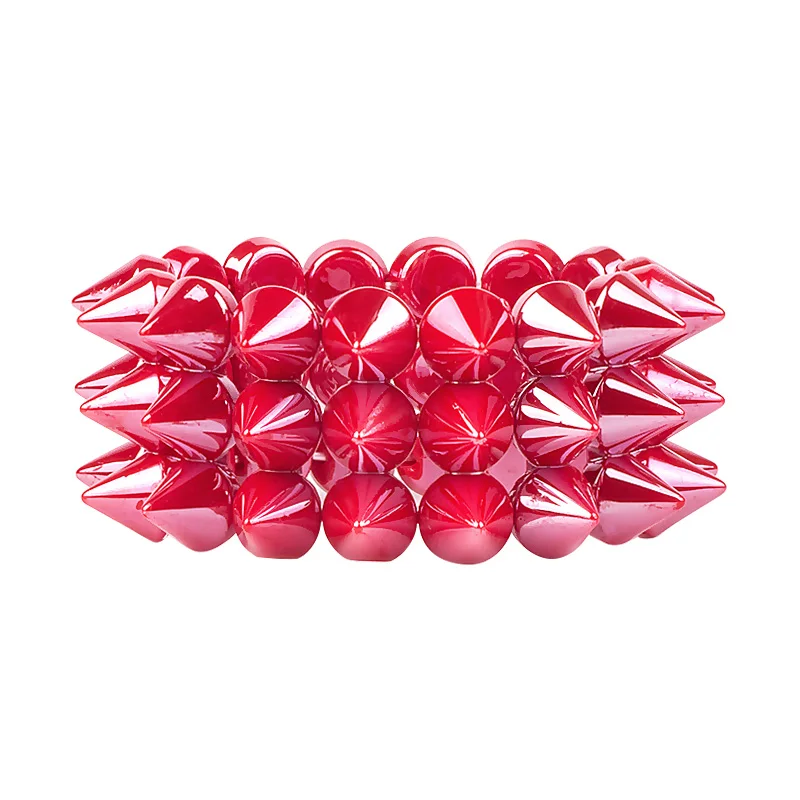 Hiphop Resin Cuff Fashion Big Bracelets Bangles for Women Stretch Purple Acrylic Wide Bracelet Female Charm Simple Gift Jewelry (3)