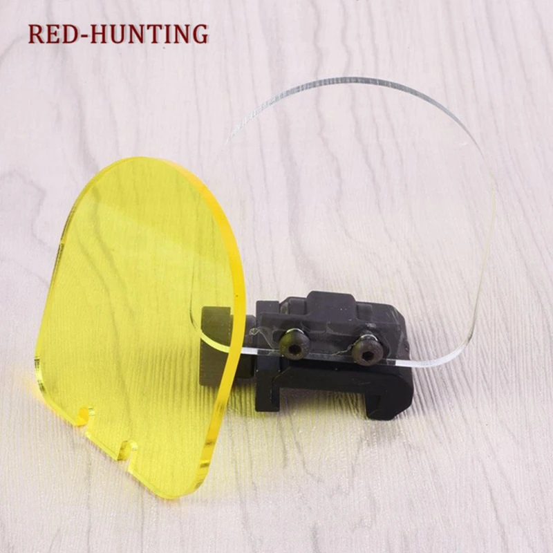 

Outdoor hunting Red Dot Sight Scope 20mm QD Mount Airsoft Riflescope Transparent Bulletproof Lens Protector Folding