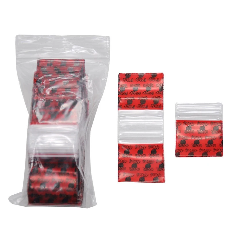 

100 Pcs Plastic Bag Printing Plastic Bag Packaging Ziplock Pocket