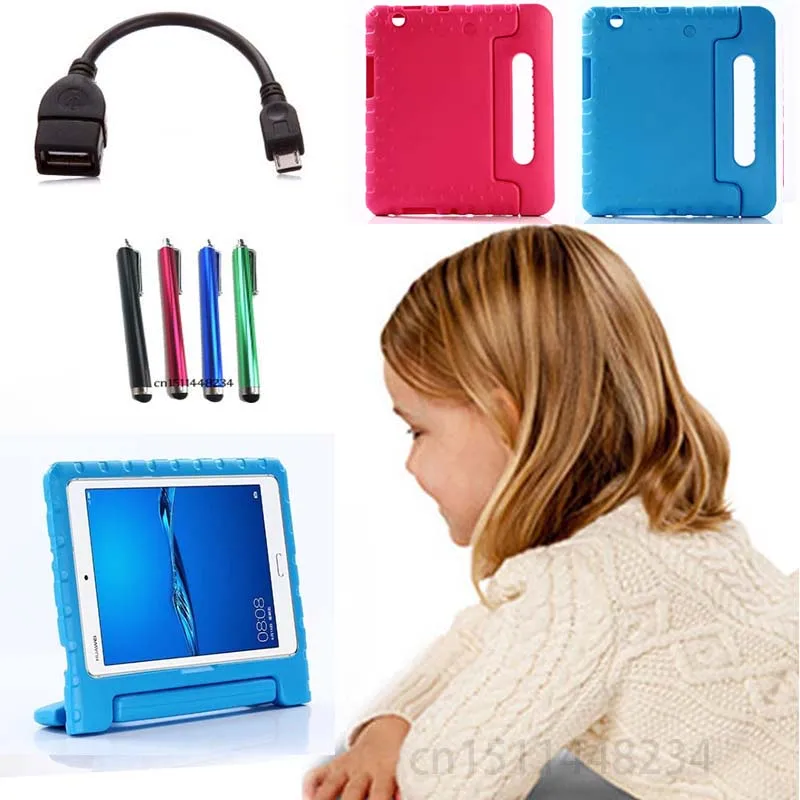 

For Huawei MediaPad M3 8.4 Tablet Protective child baby shockproof shell case cover,handle Support stand EVA silicone capa funda