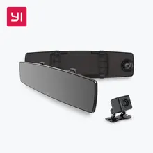 YI Mirror Dash Cam Dual Dashboard Camera Recorder Touch Screen Front Rear View HD Camera G Sensor Night Vision Parking Monitor