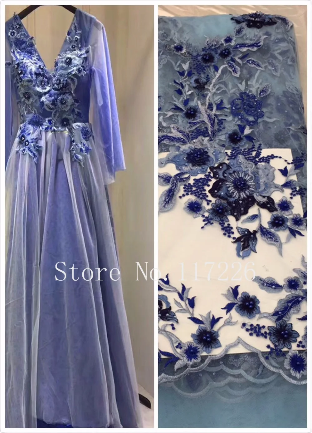 

embroidered Lace fabric JRB-92007 Latest Style beaded Nigerian Tulle Mesh Lace