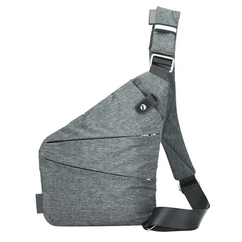 

Canvas Chest Bag Anti-Theft Men's Messenger Bags Casual Crossbody Bag Male Waist Pack Sling Single Shoulder Bags Daypacks