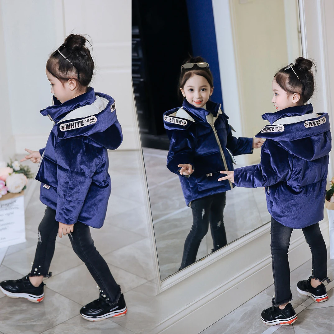 

Girls Winter Coats and Jackets With Detachable Hood Children Parka Autumn Winter Warm Baby Girl Clothes
