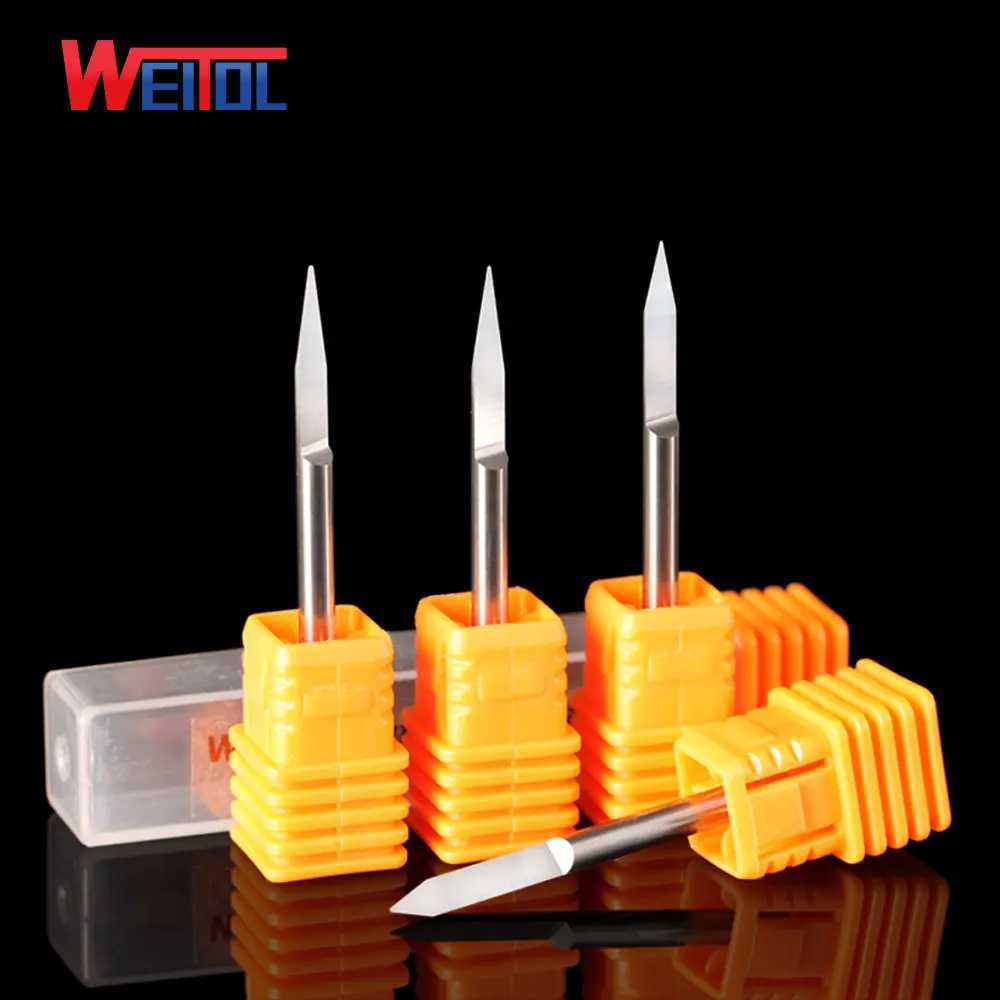 Weitol 1 шт./лот 5A 3 175 мм V-образная форма с круглым дном карбидные печатные платы