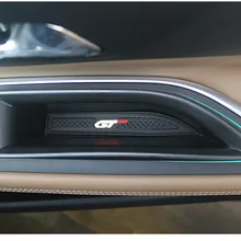 Для peugeot 3008 GT аксессуары для стайлинга автомобилей внутренний черный Передний дверной ящик для хранения Контейнер перчатка чехол 2 шт./партия