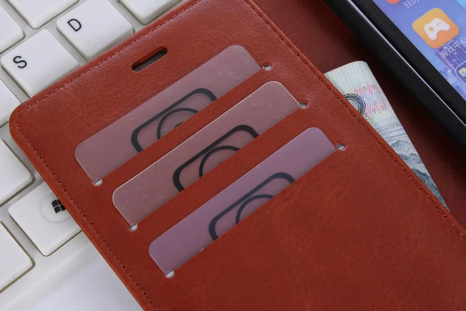 Роскошный чехол кошелек Capa Fundas XiaoMi Mi3 кожаный книжка с подставкой и отделением