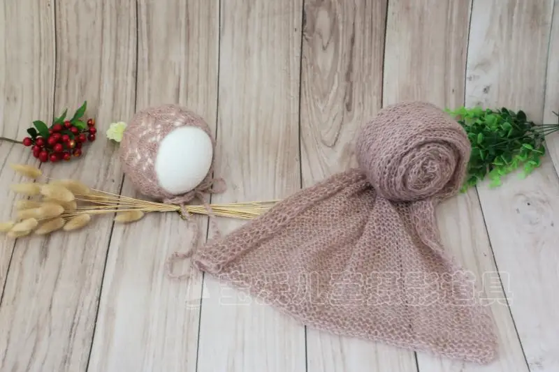mohair hat and wrap